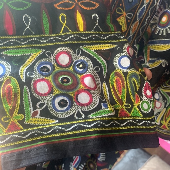 NWT: full length, cotton dress/kurta. Indian ethnic motif. - Picture 4 of 6